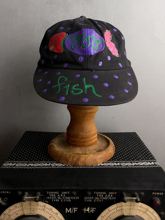 Hand Painted Fish Cap