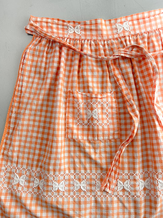 Gingham Cotton Apron