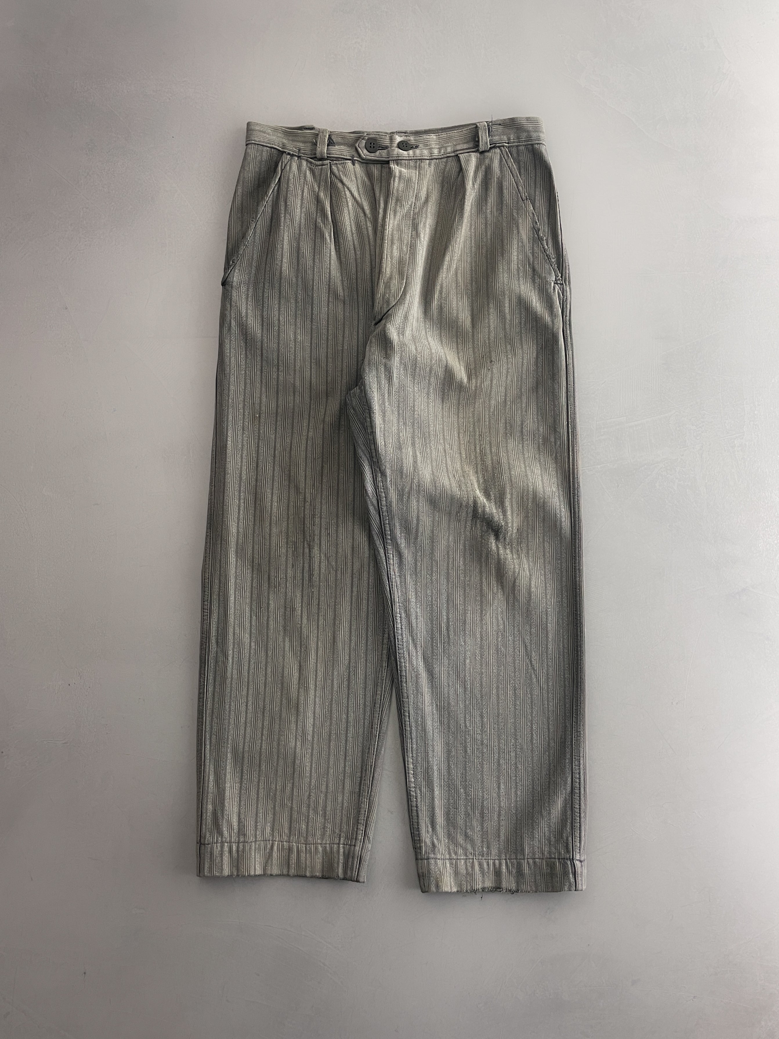 1940's French Salt n Pepper Work Pants [31