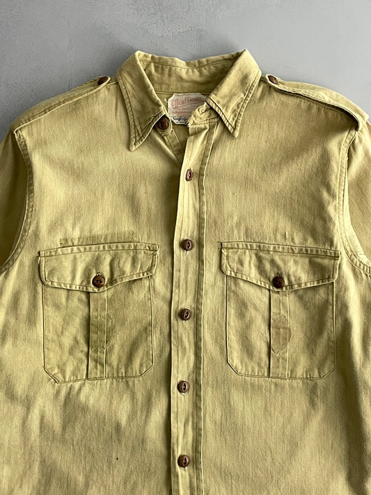 40's B.S.A. Cotton Shirt [L]