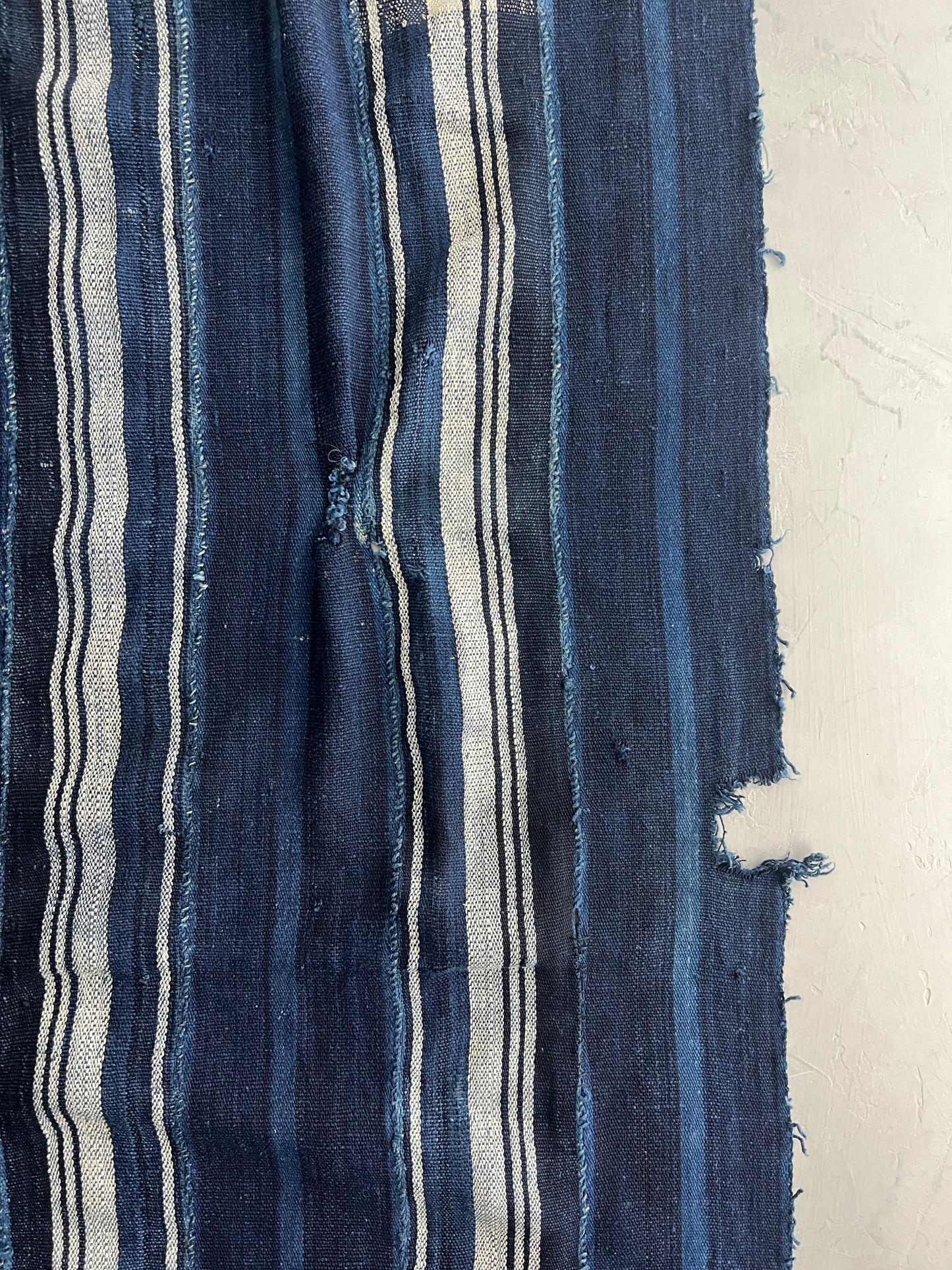 African Indigo Mudcloth Blanket