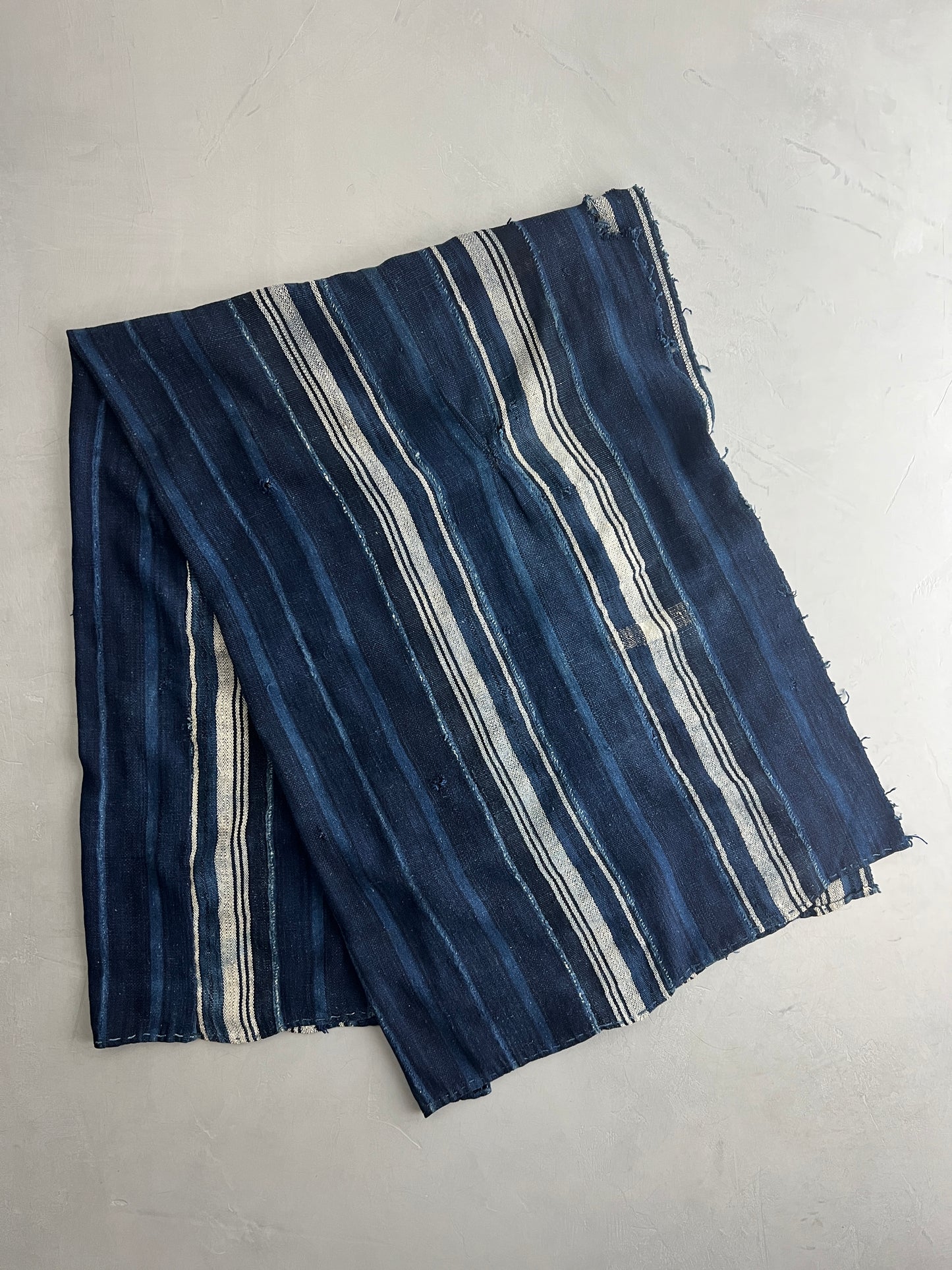 African Indigo Mudcloth Blanket
