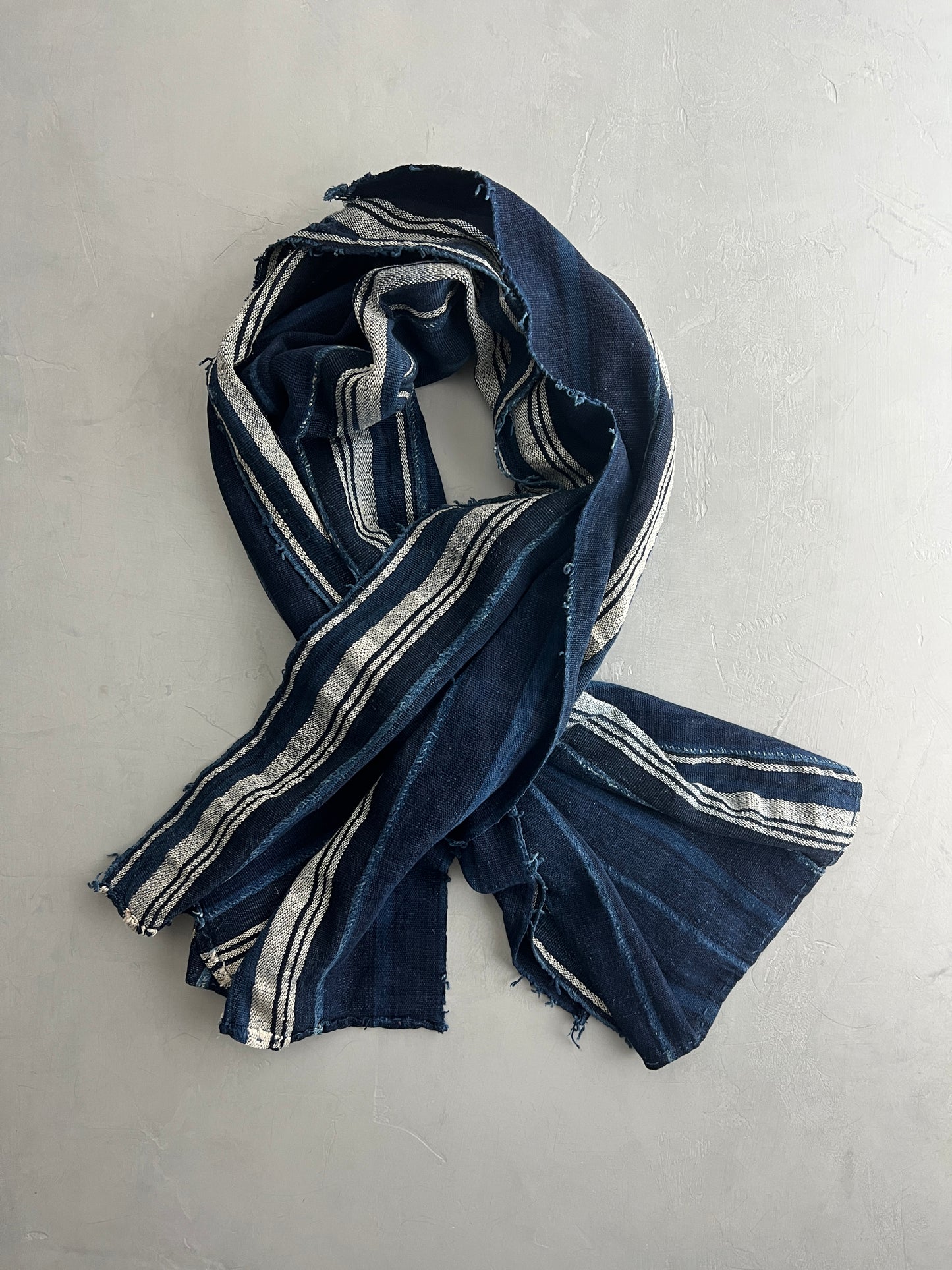 African Indigo Mudcloth Blanket