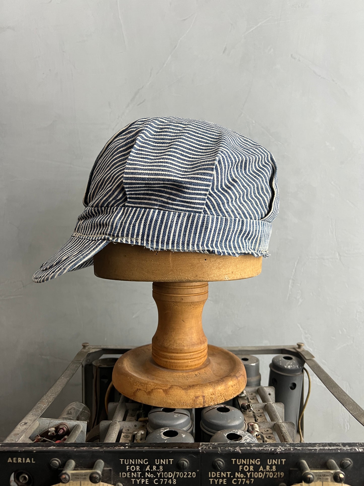 Hickory Striped Railroad Cap