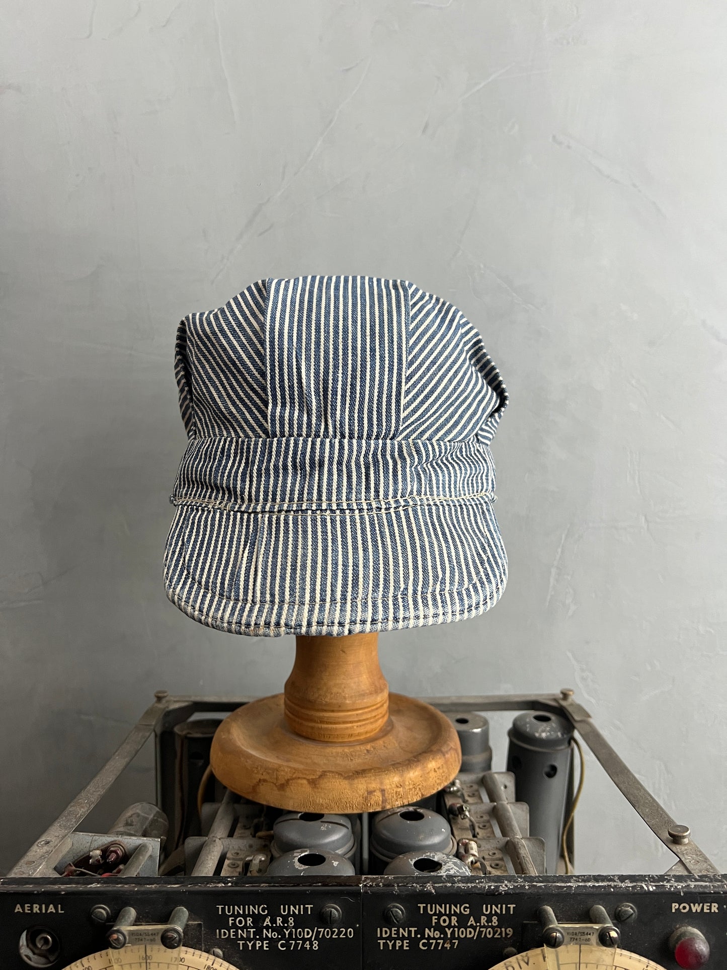 Hickory Striped Railroad Cap