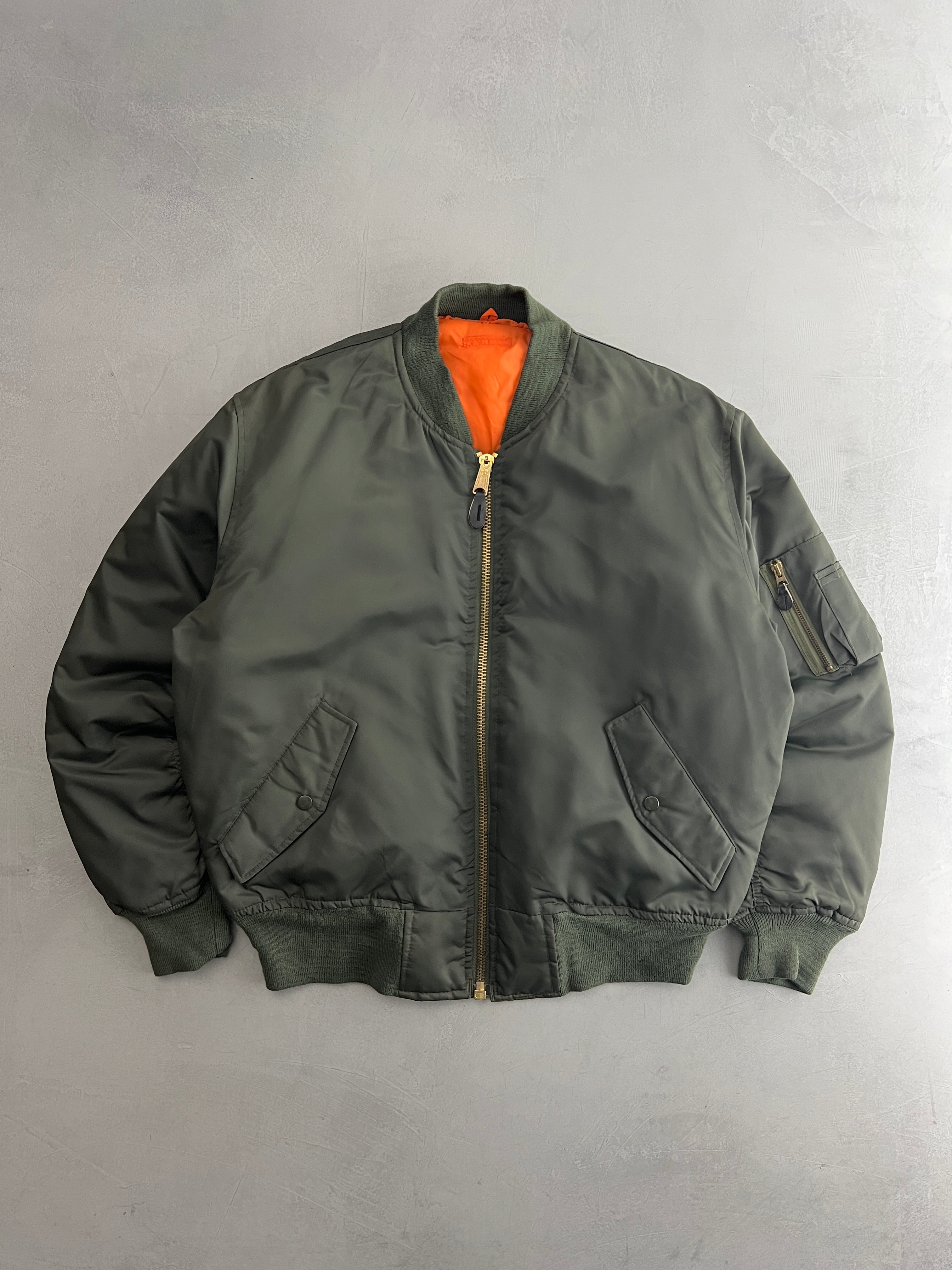 Vintage 70s I. Spiewak & Sons Inc MA-1 Bomber Jacket Full