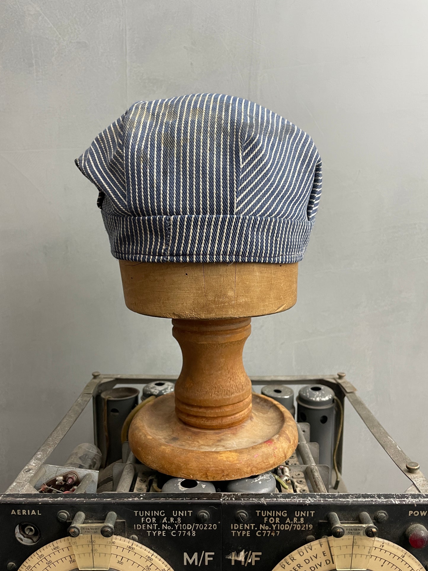 Hickory Striped Railroad Cap