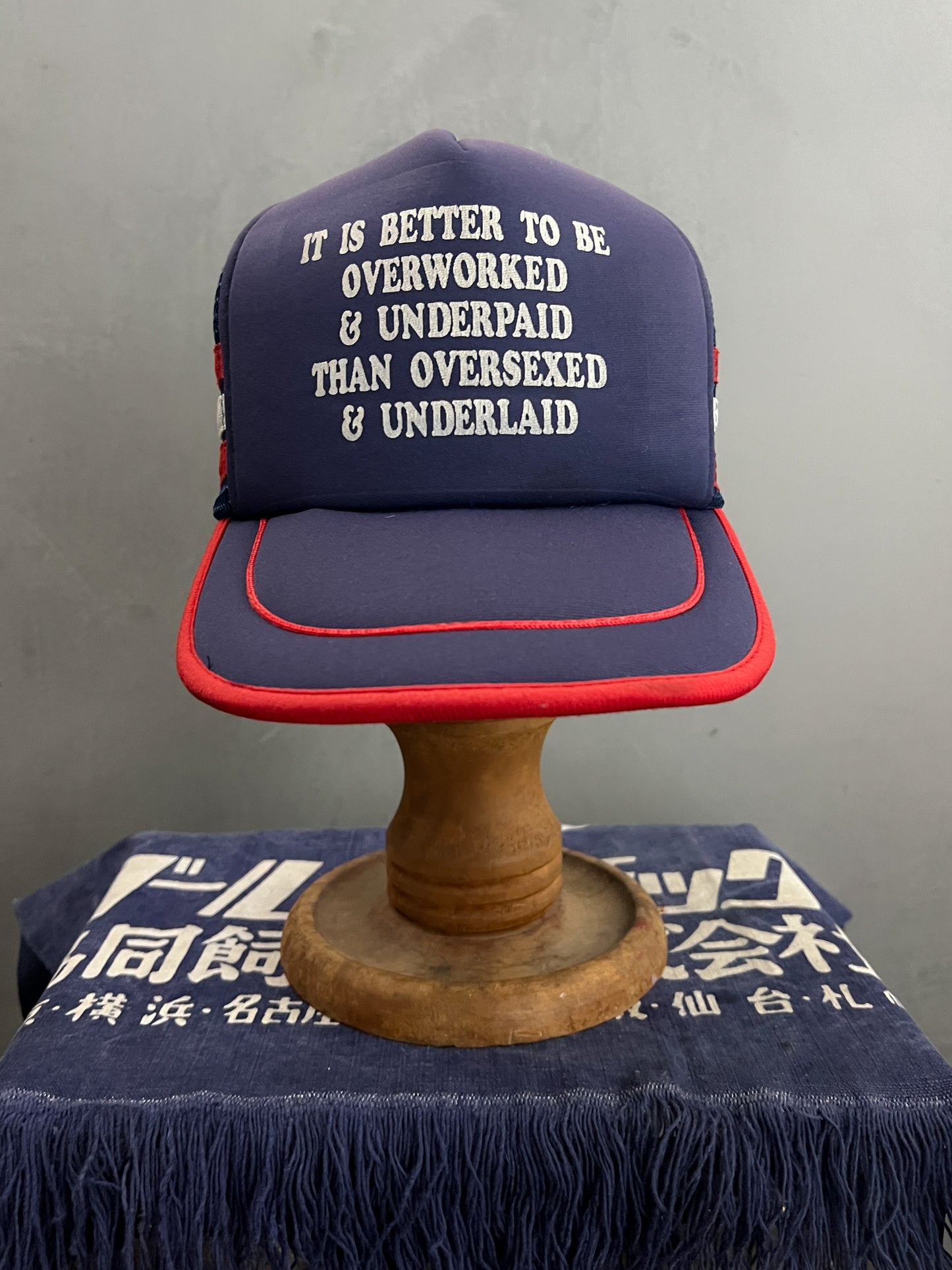 Underpaid & Underlaid Slogan Cap
