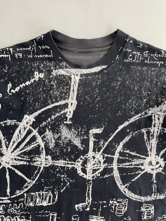Faded Schematic Tee [M]
