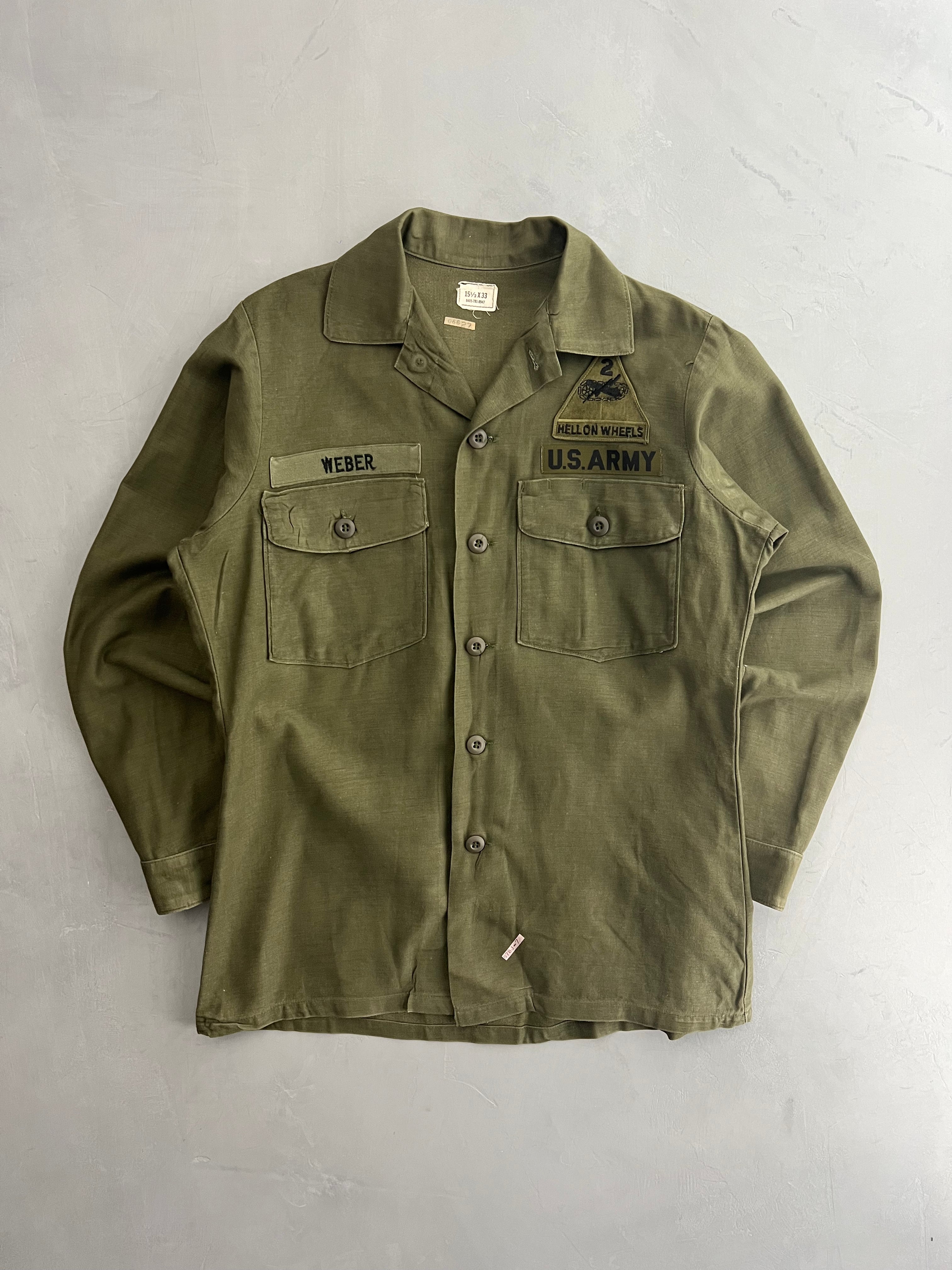 70s US Army OG-107 Utility Shirt - ジャケット・アウター