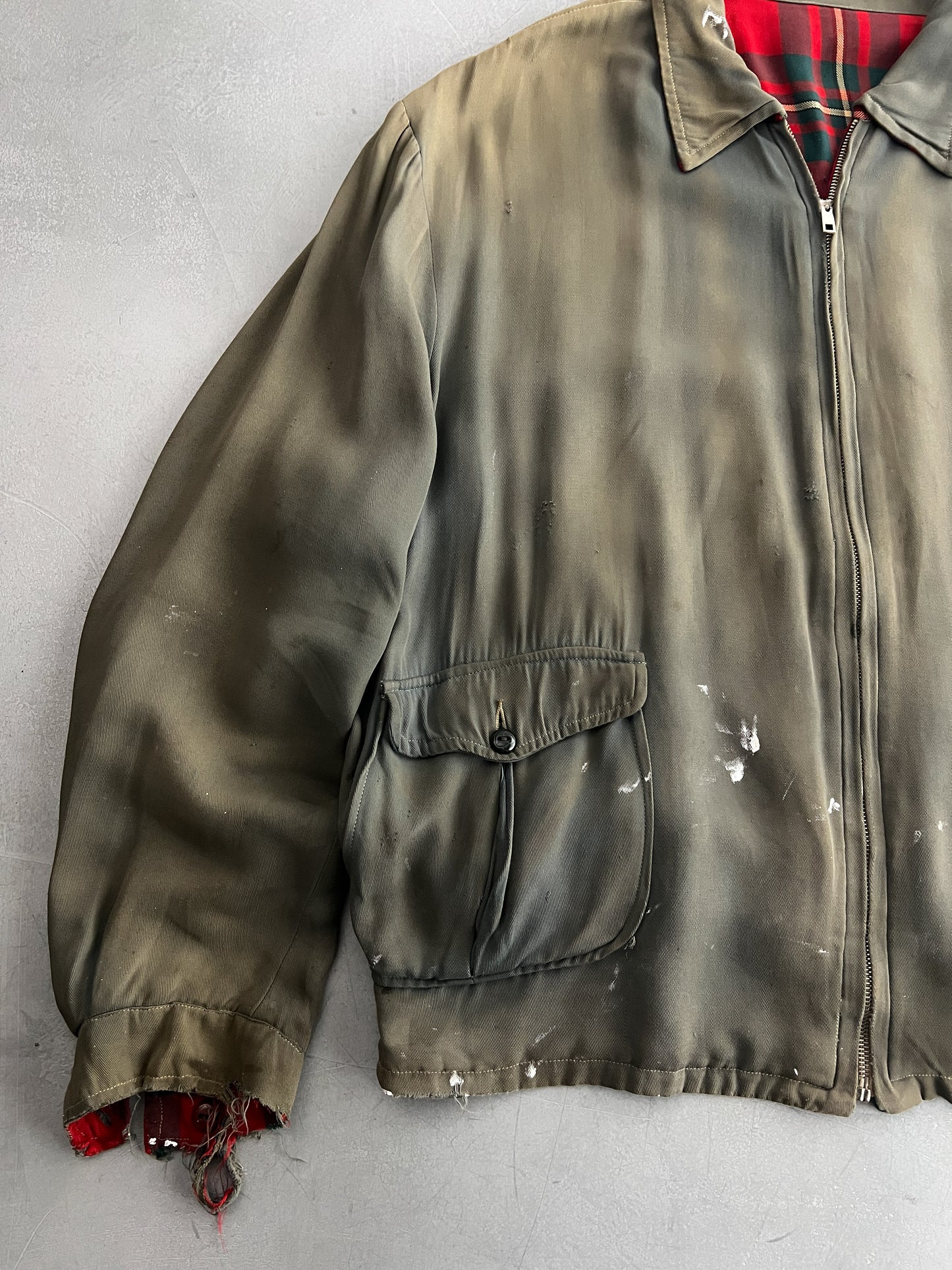 Thrashed 60's Reversible Gab Jacket [XL]