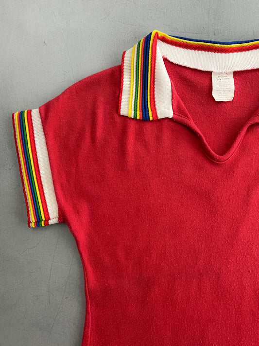 70's Rainbow Polo [XS]