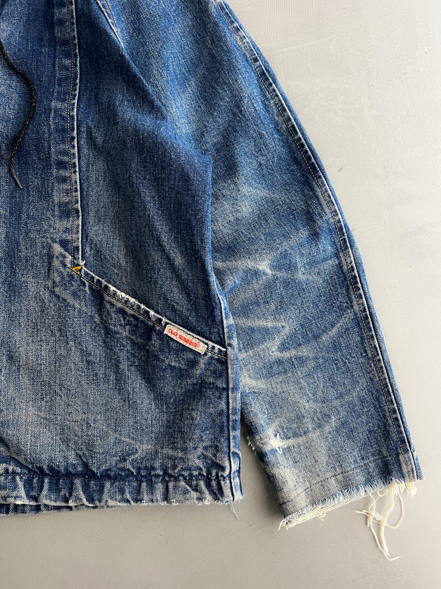 GWG Scrubbies Hooded Denim Jacket [S/M]