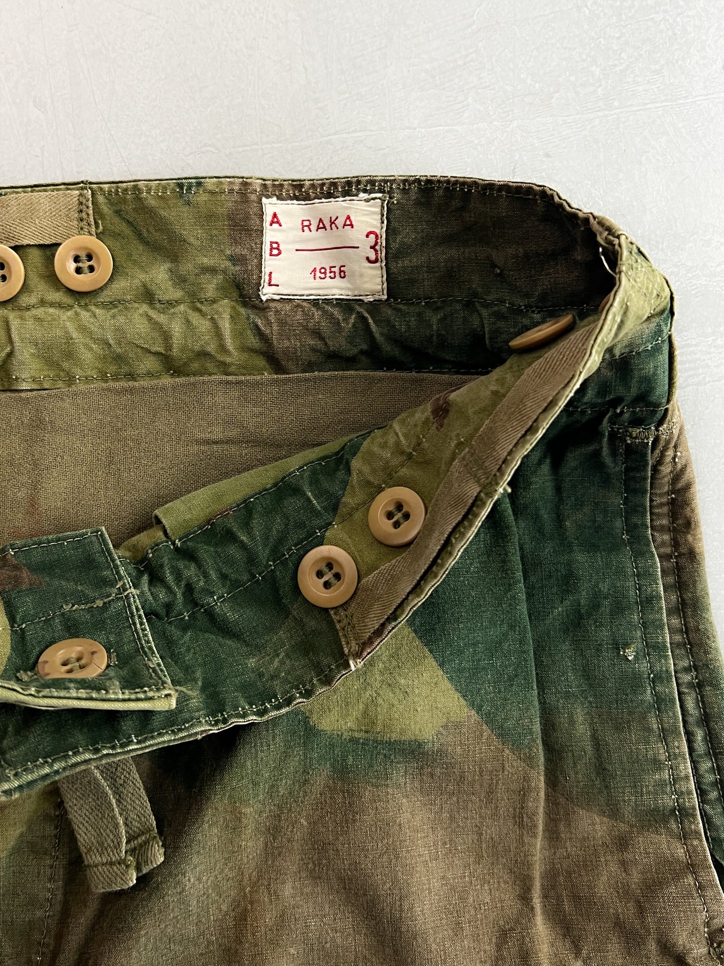 1950's Belgian Brushstroke Camo Pants [34"]