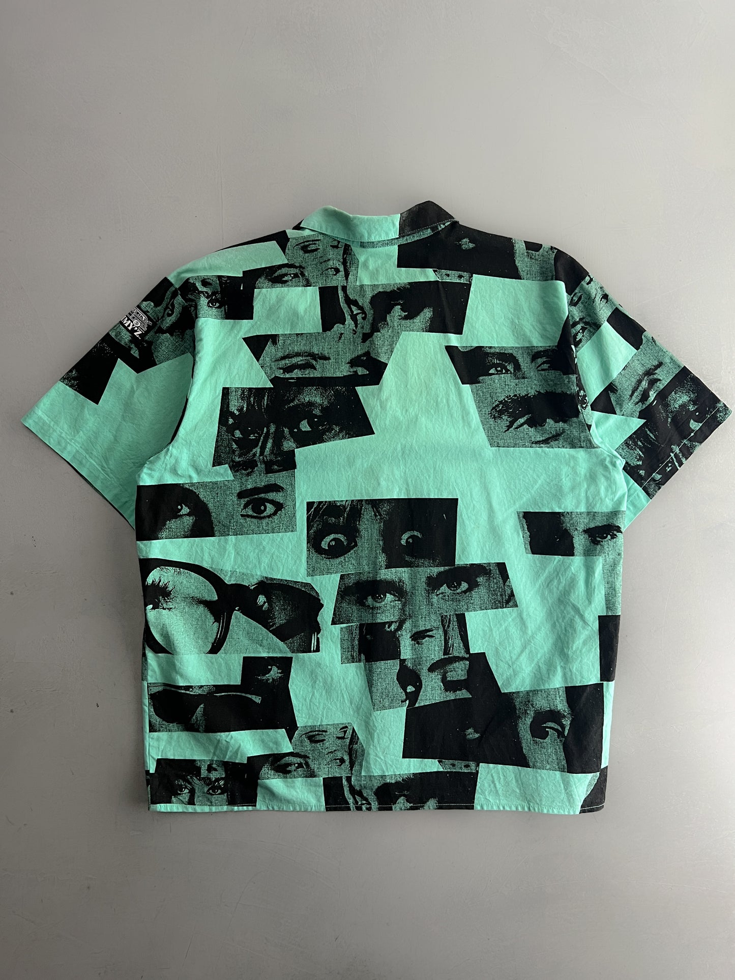 Rare 1980's Jimmy'z Eyeball Photo Print Shirt [L]
