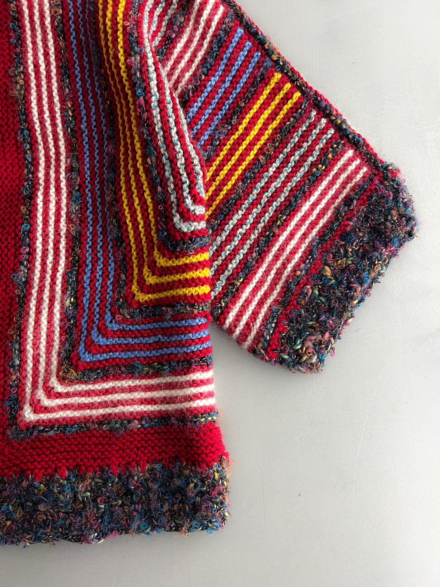 Hand Knit Multi Coloured Cardigan [W6-12]