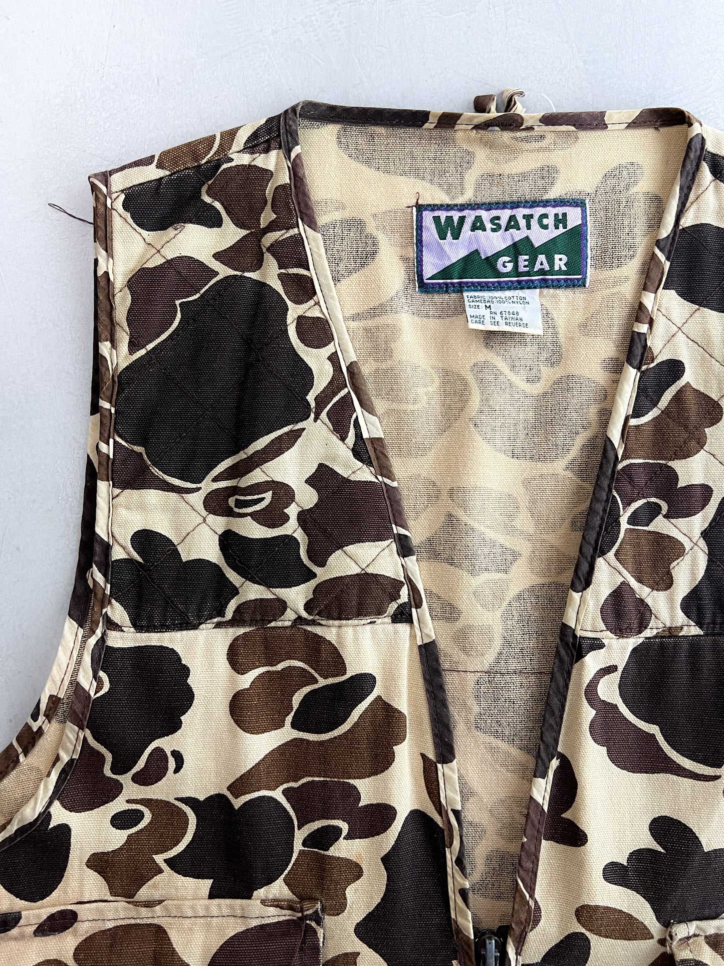Wasatch Duck Camo Hunting Vest [M]