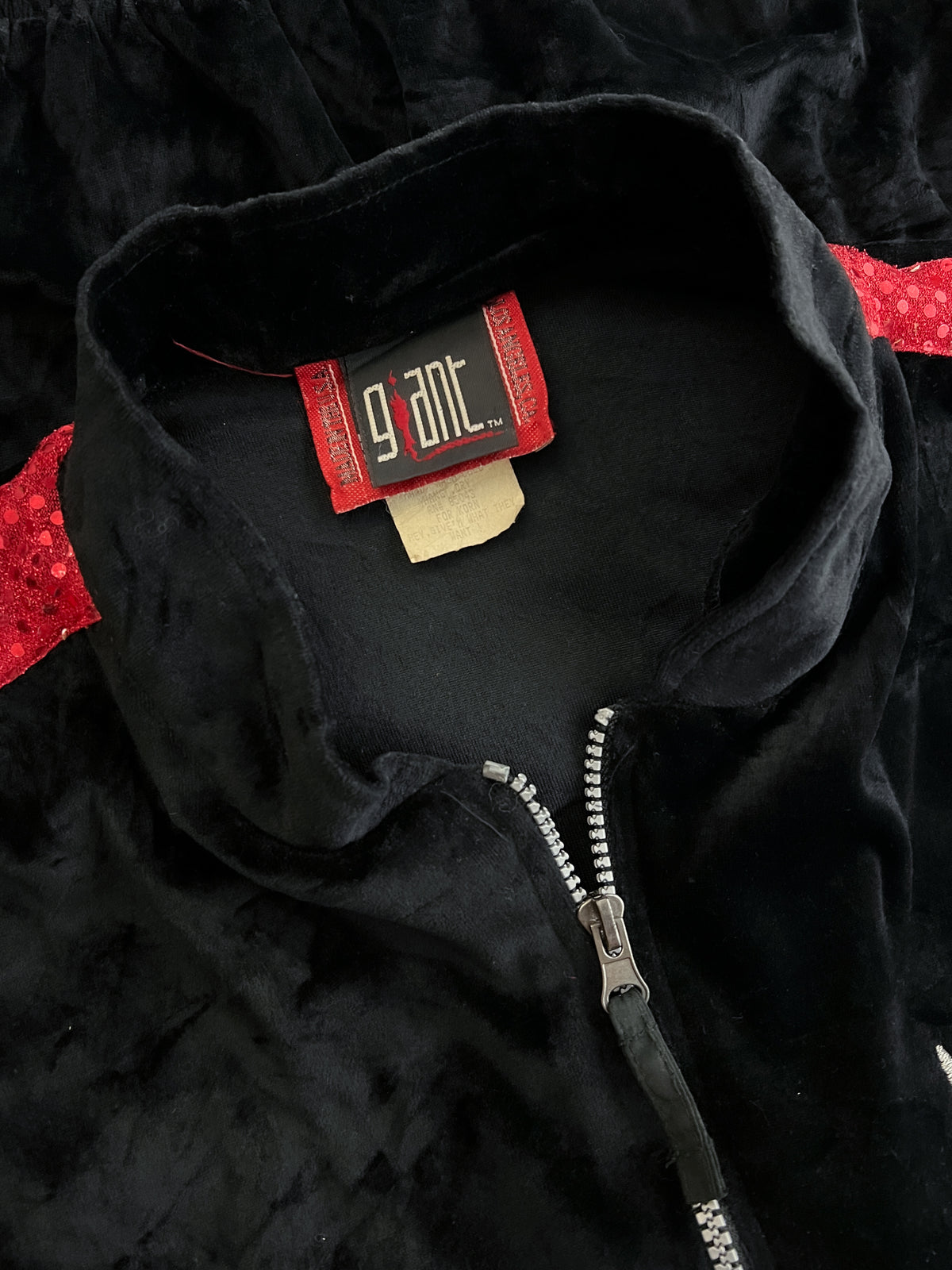 Late 90's KORN Velour Sequin Track Jacket [L/XL]