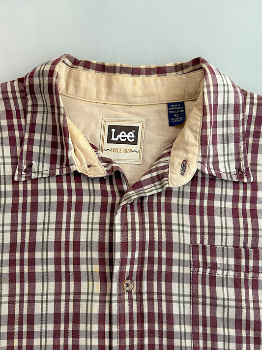 Lee Plaid Cotton Shirt [XL]