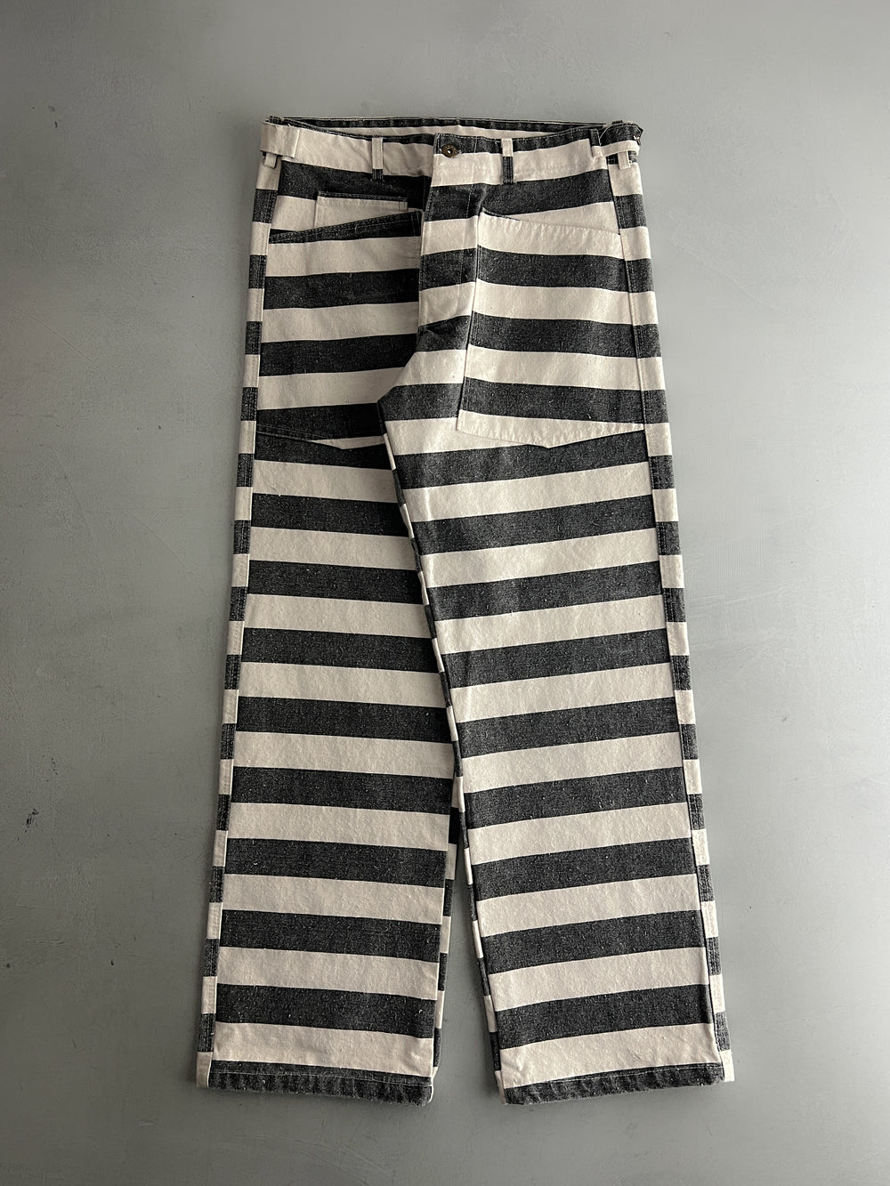 Buckle Back Canvas Prison Pants