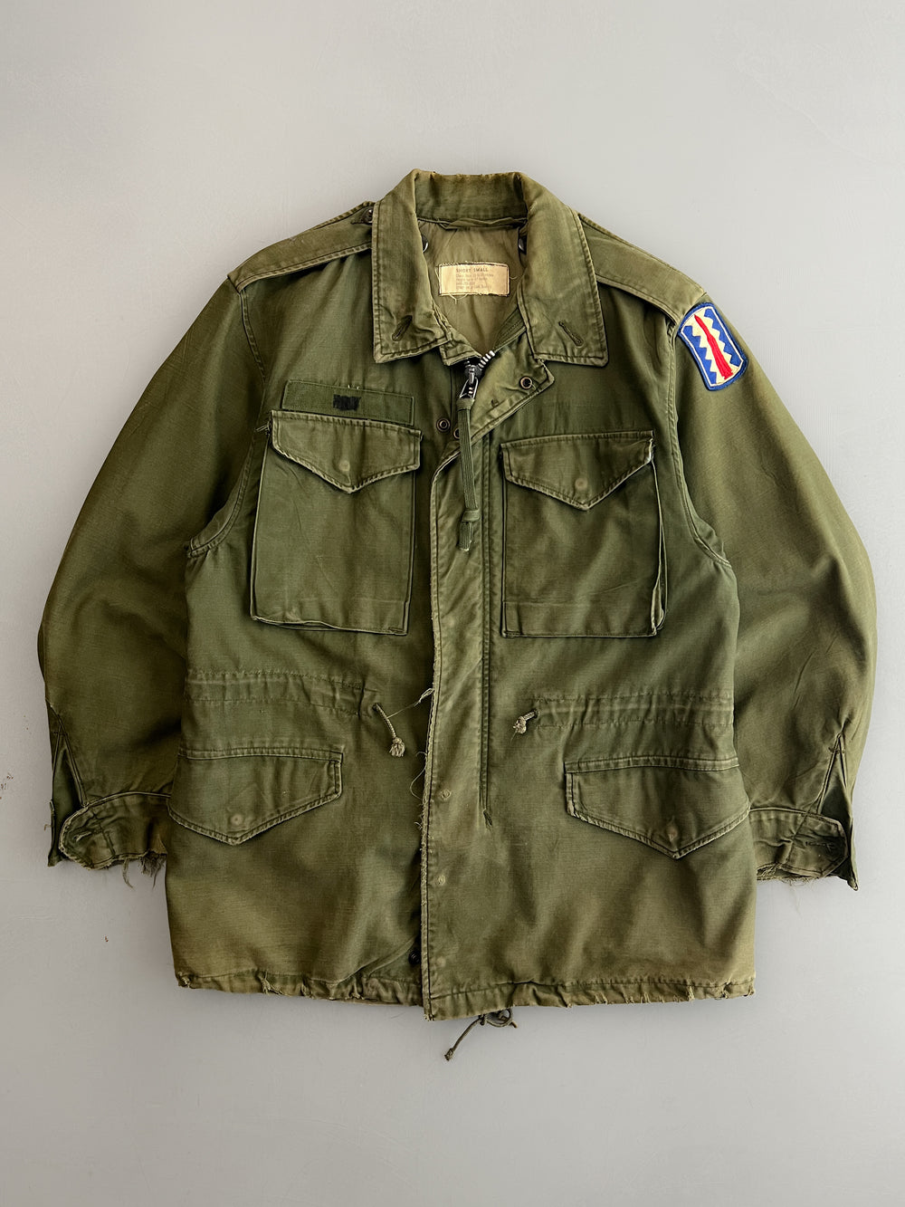 1960’s U.S. Army M-1951 Field Jacket – 196th Infantry Brigade [S/M]