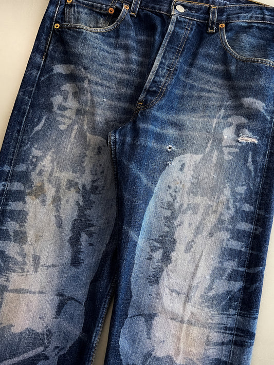 Levi's Custom Bleached 501's [34"]