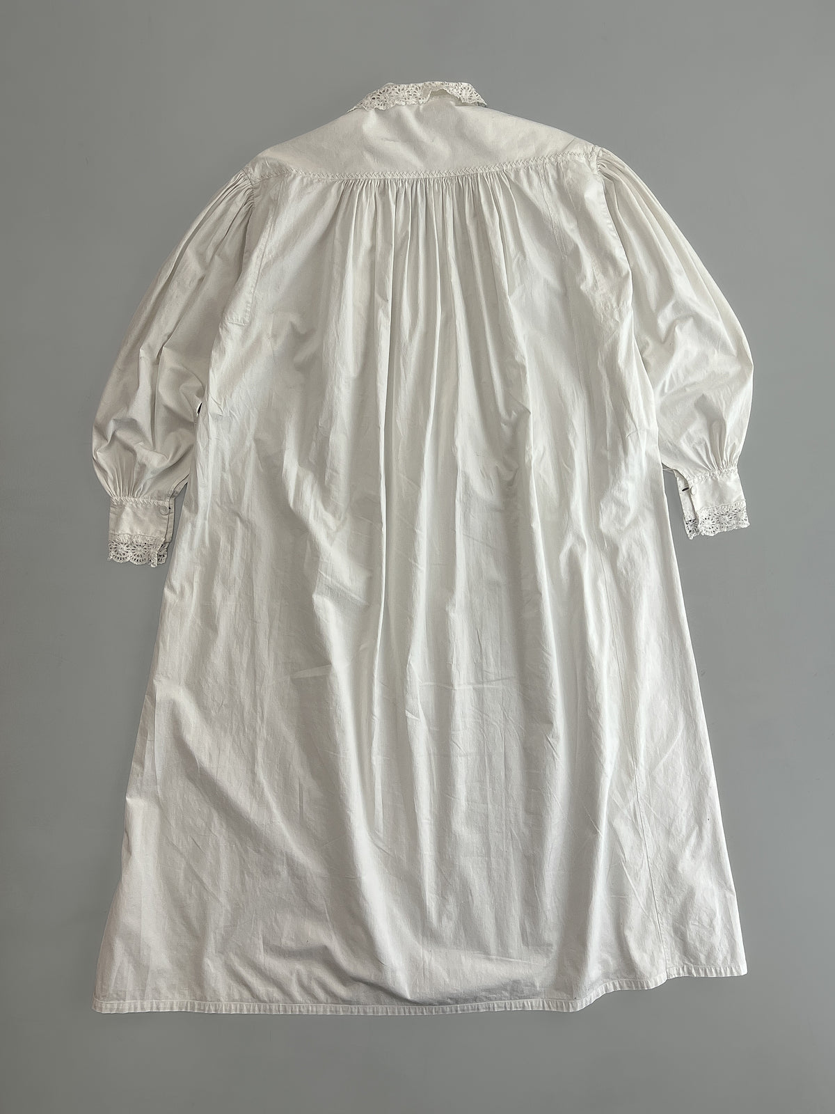 Late 1800's French Cotton Lace Chemise [Womens 8-10]