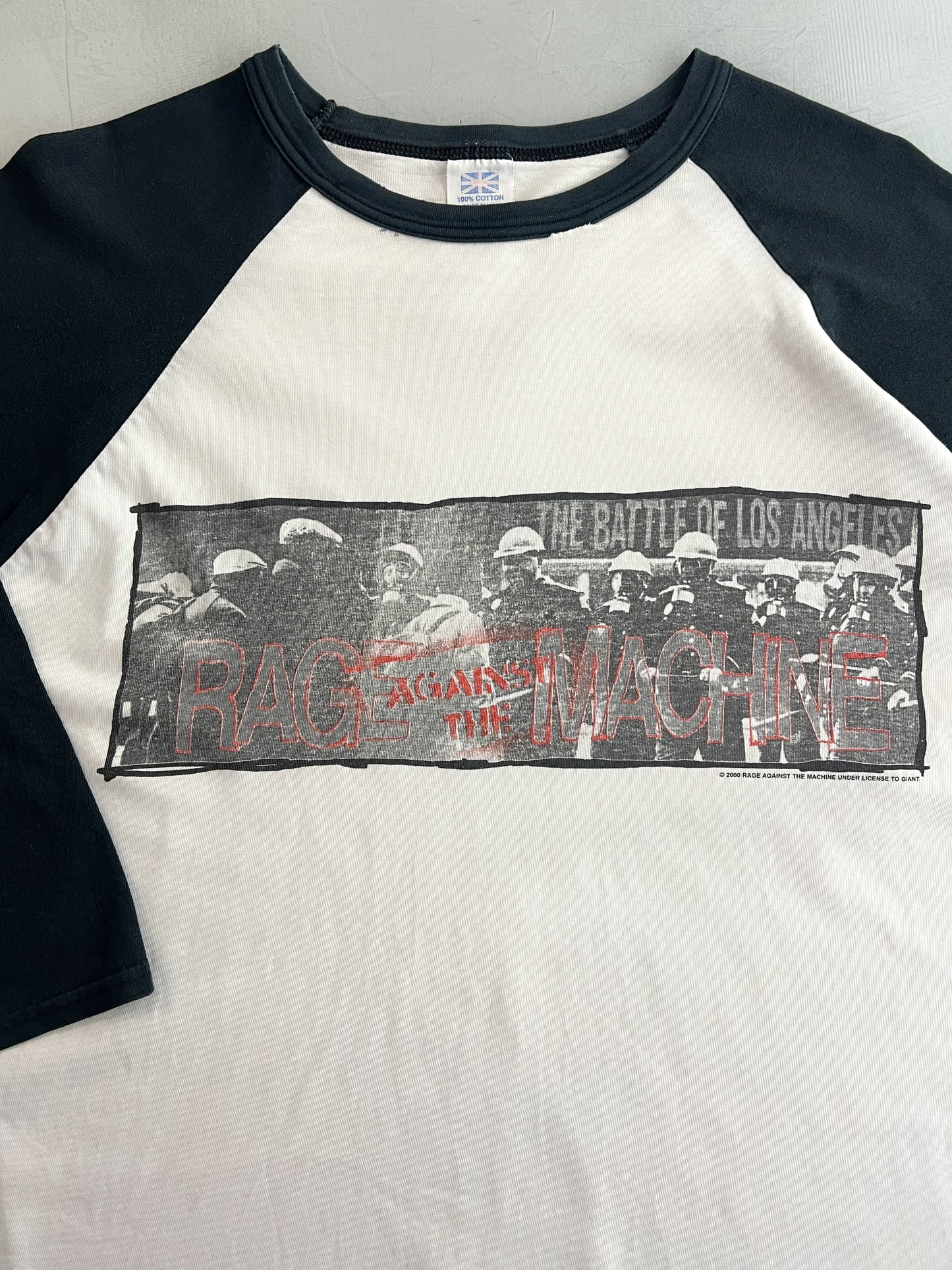 '00 Rage Against the Machine Raglan Tee [L]