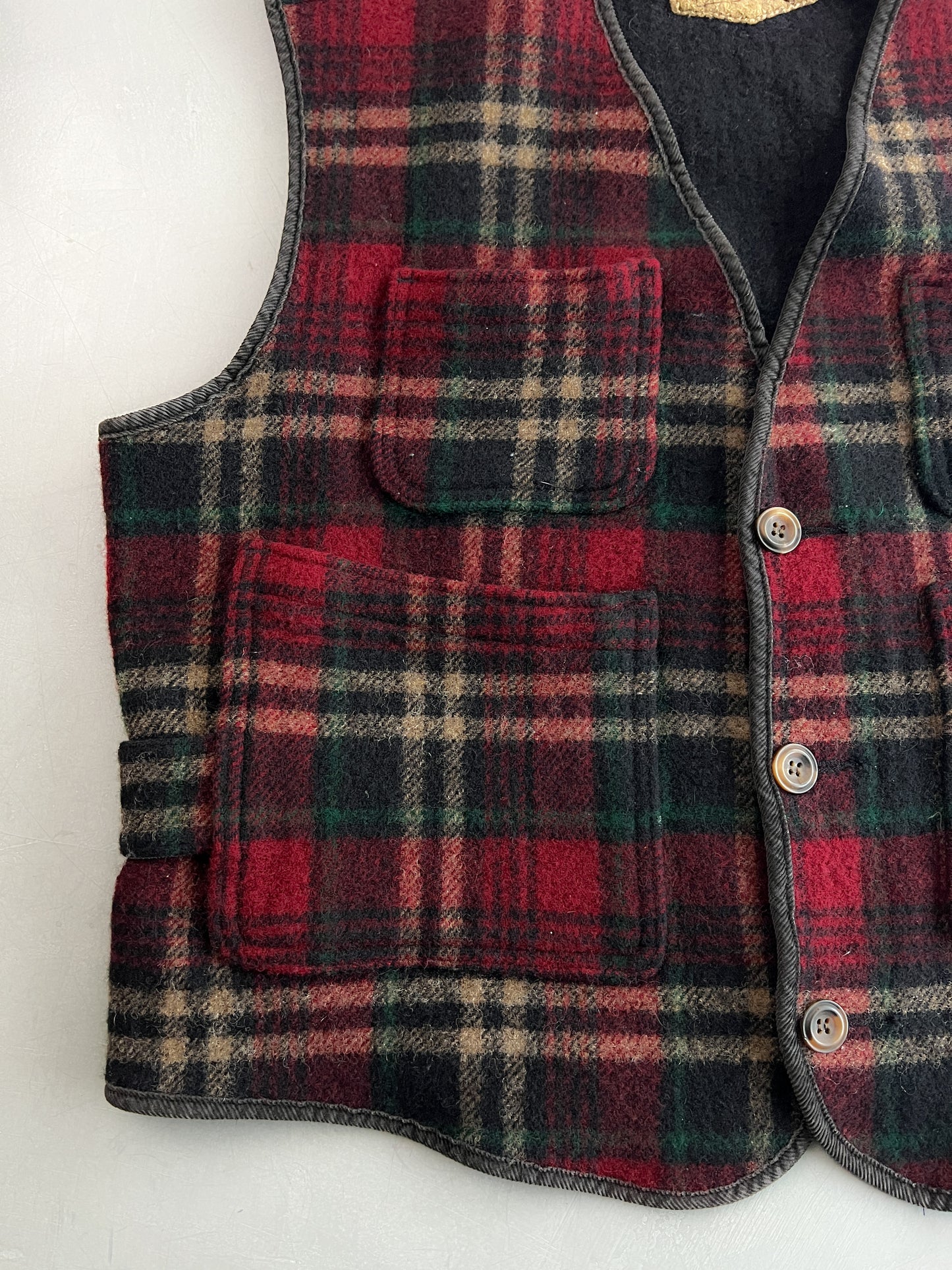1980's Woolrich Tartan Vest [L]