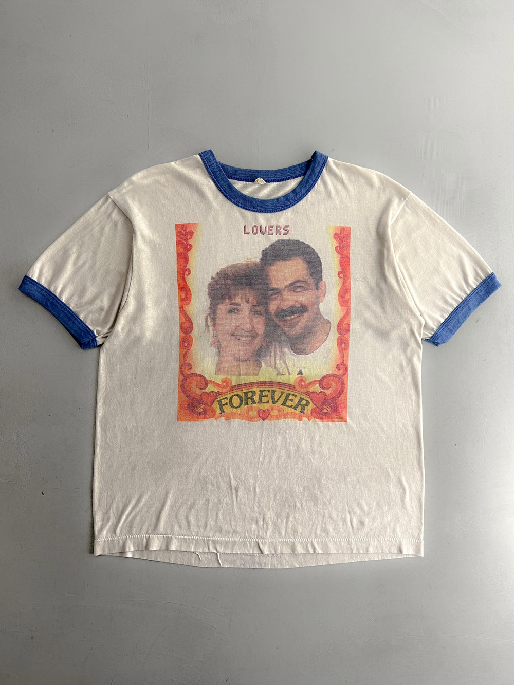 1980's Thrashed Lovers Forever Ringer Tee [M/L]