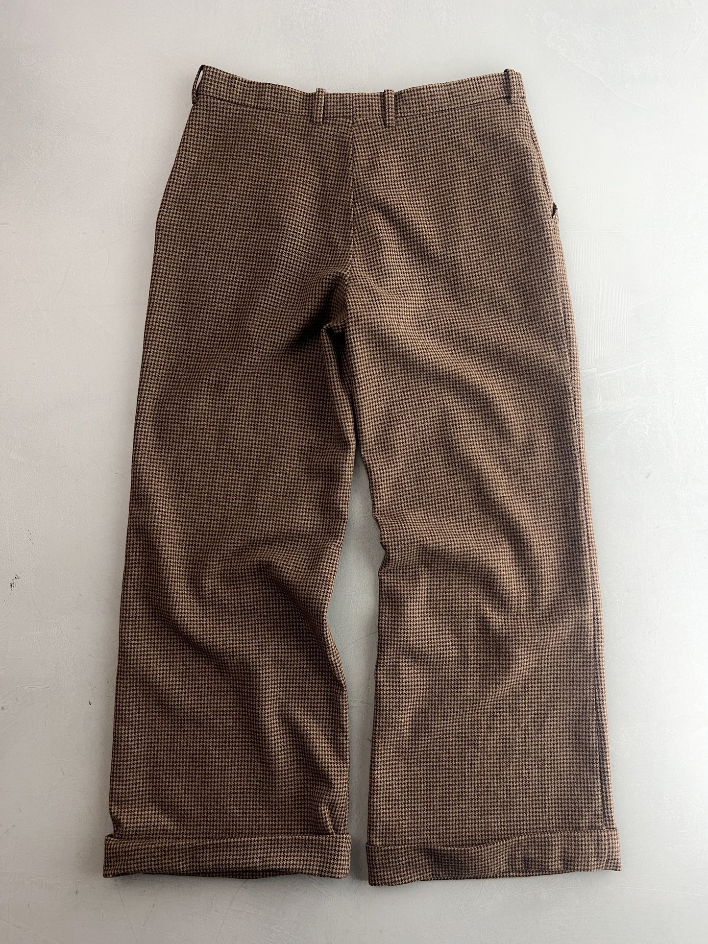 French Houndstooth Wool Trousers [32"]