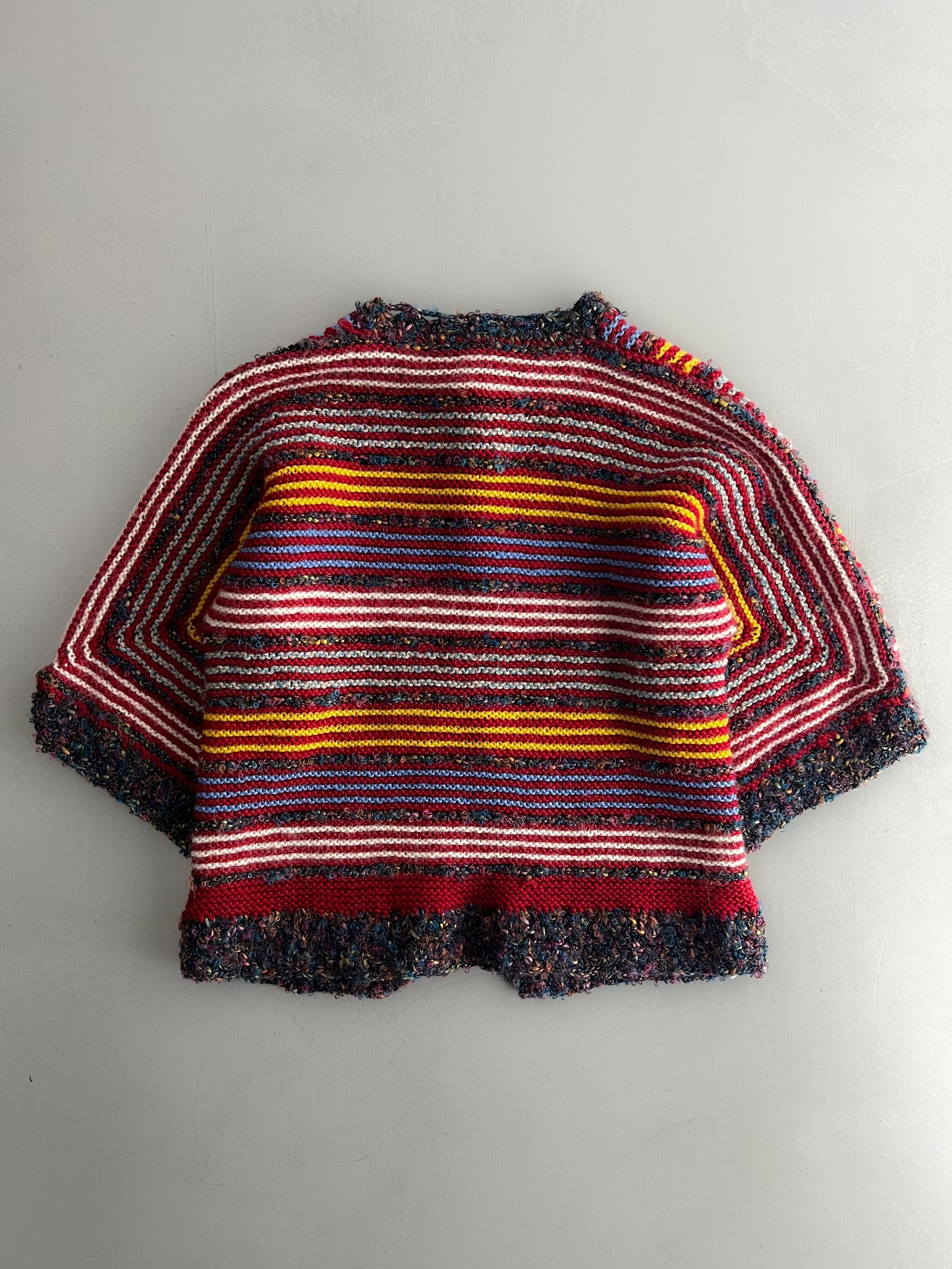 Hand Knit Multi Coloured Cardigan [W6-12]