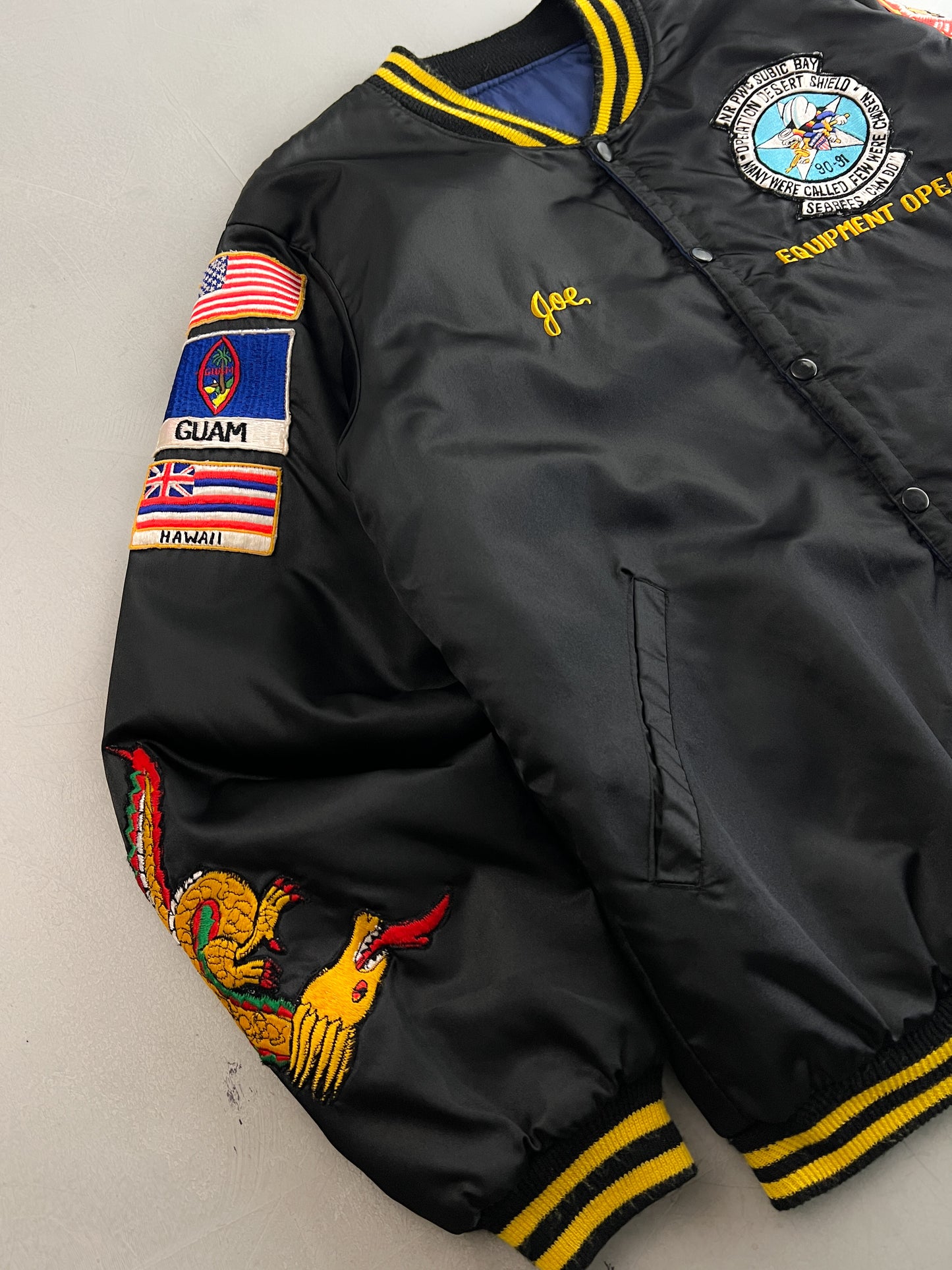 1990's Operation Desert Shield “SEABEES” Souvenir Jacket [L]