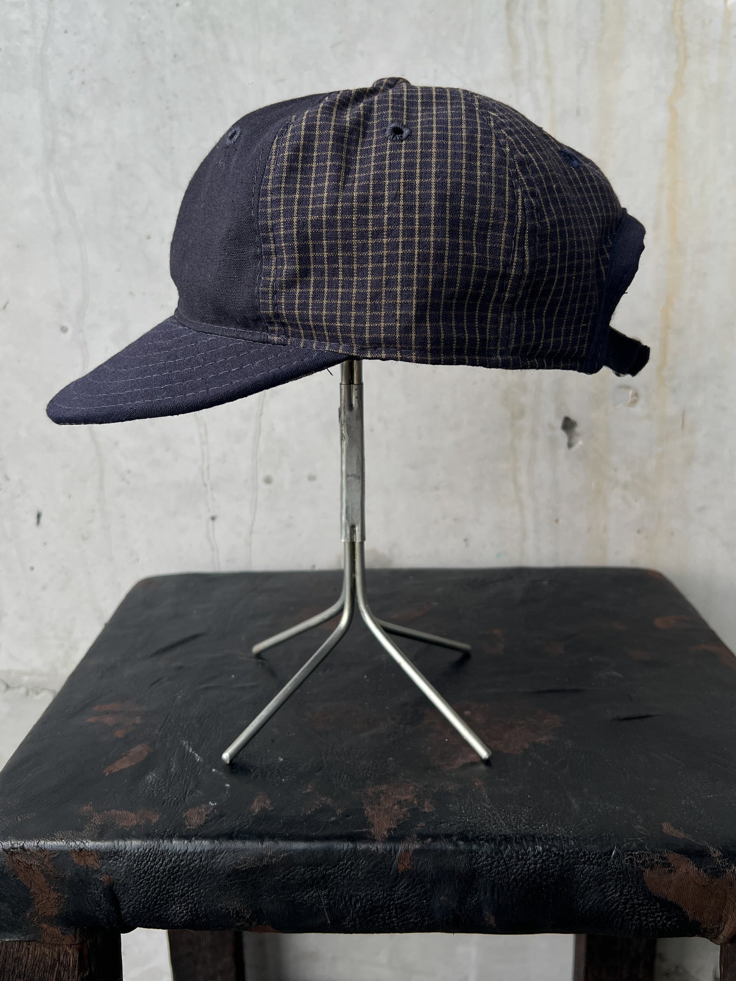 Early 20th c. Japanese Fabric 1930's Baseball Cap By Troy O'Shea Handmade [Adjustable]