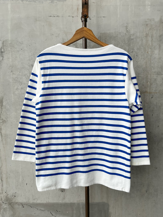 1980's French Marine Nationale Breton Striped Shirt [L]