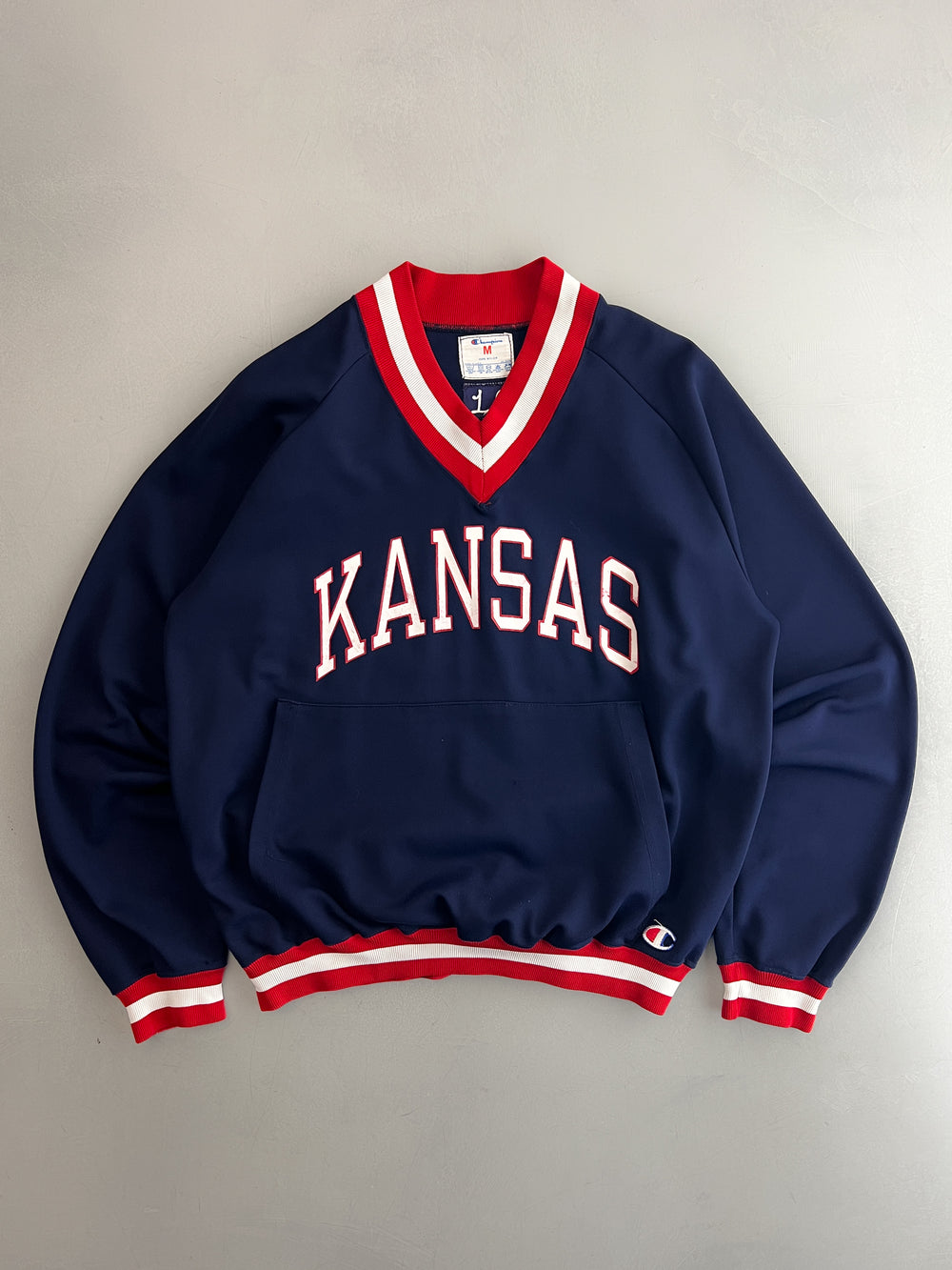 1980's Champion "Kansas" Warm up Pullover [M]