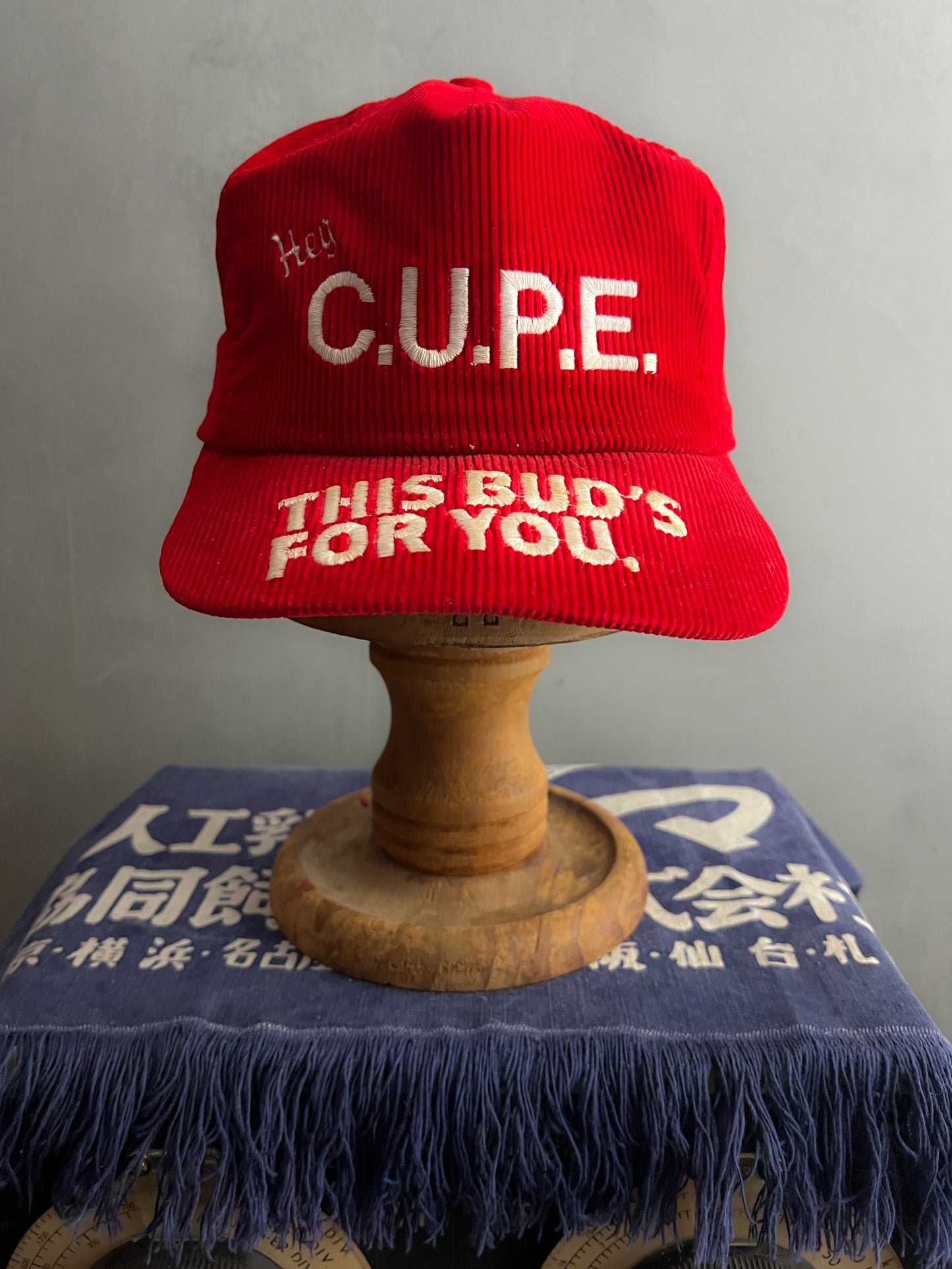 Corduroy 'Hey Cupe' Budweiser Cap