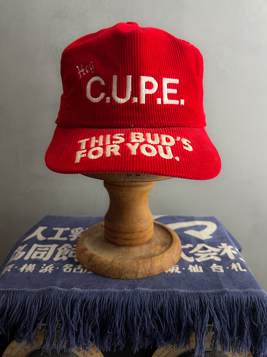 Corduroy 'Hey Cupe' Budweiser Cap