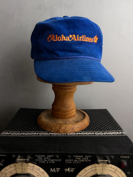 Aloha Airlines Cord Trucker Cap