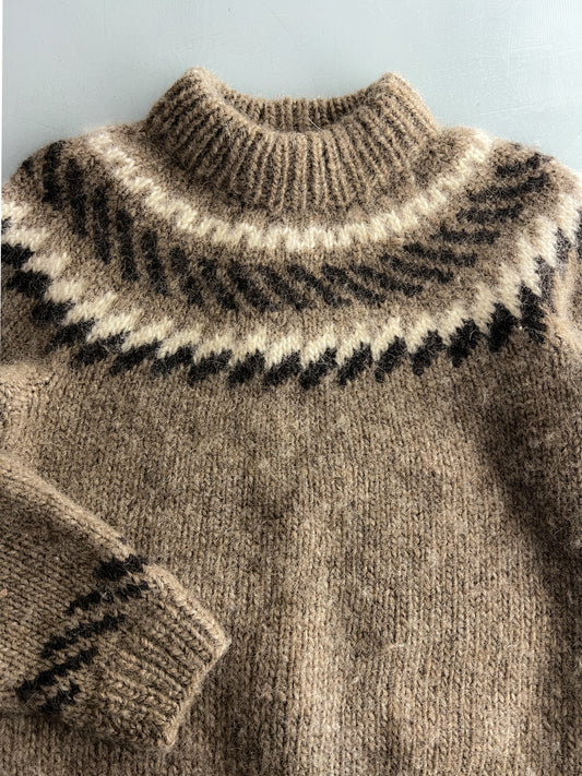 1970's Scandinavian Lopi Wool Knit [S]