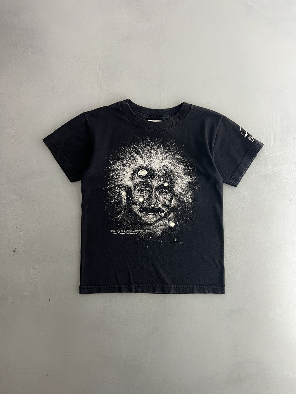 1990's Glow Graphic Albert Einstein Baby Tee [XS]