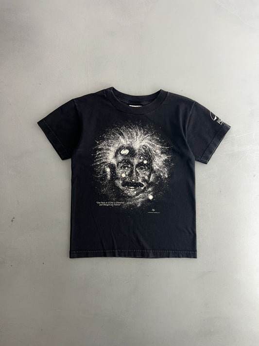 1990's Glow Graphic Albert Einstein Baby Tee [XS]