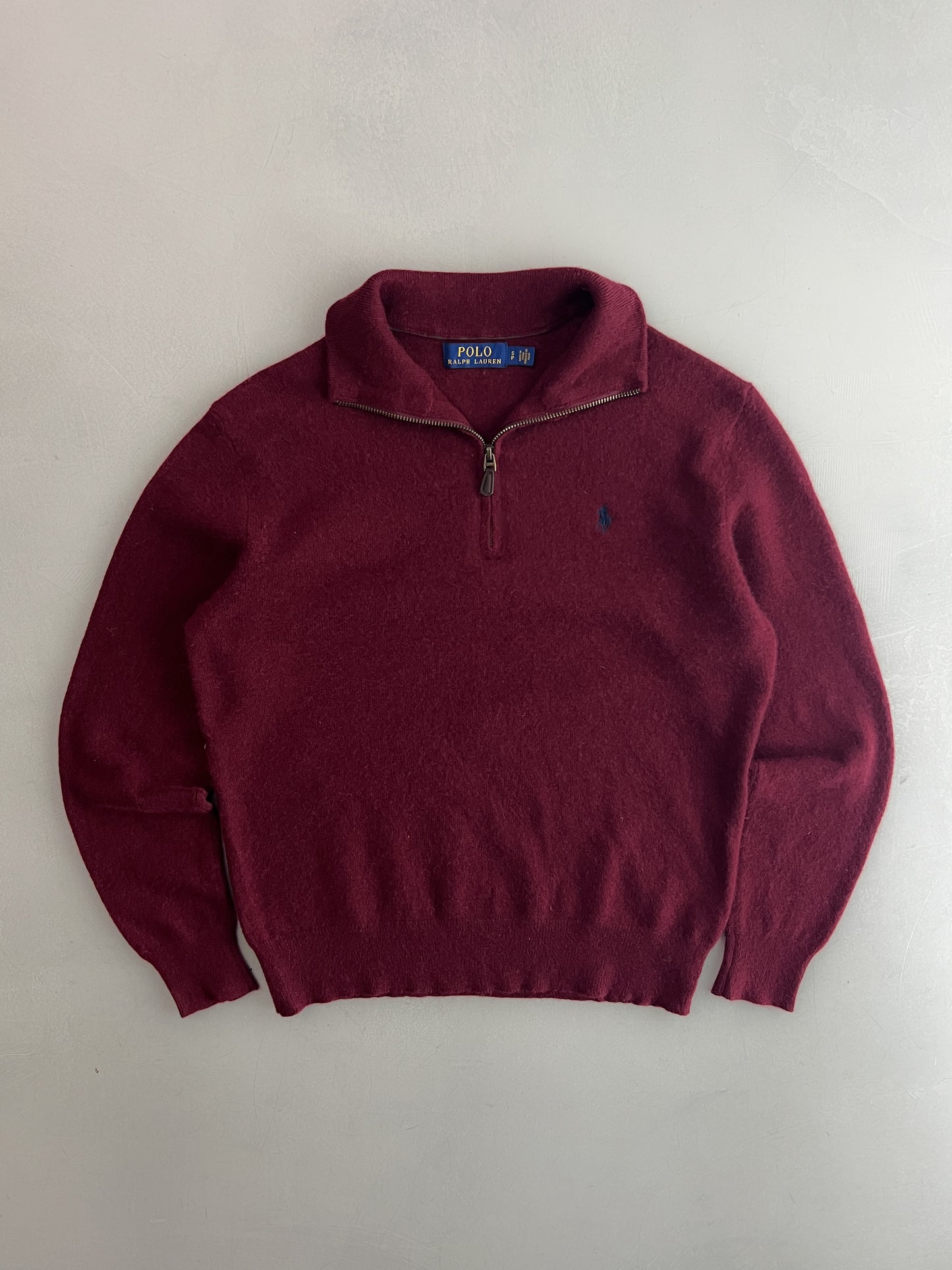 Polo R.L Quarter Zip Cashmere Sweater [S/M]