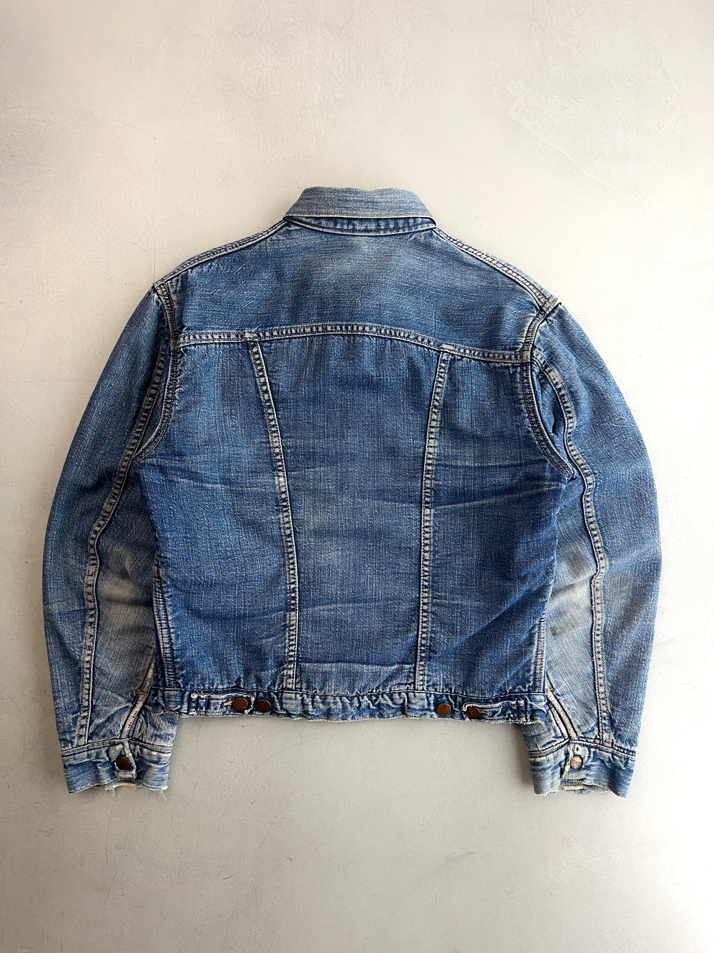 60's/70's Maverick Blue Bell Blanket Lined Denim Jacket [S/M]
