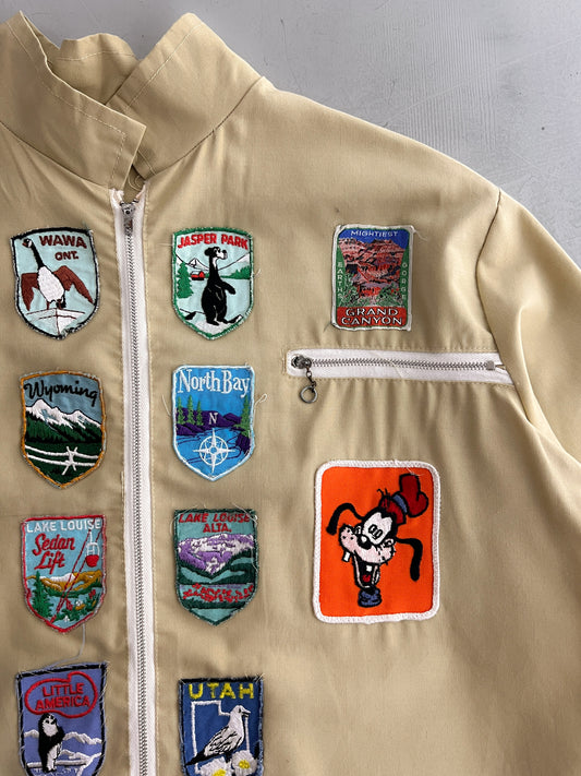 1970's Patched Cotton Jacket [M/L]