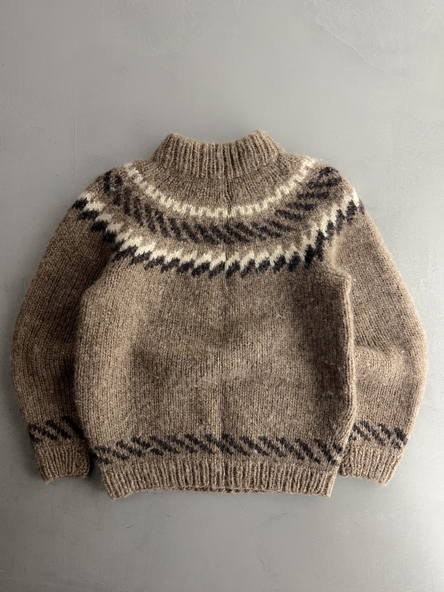 1970's Scandinavian Lopi Wool Knit [S]