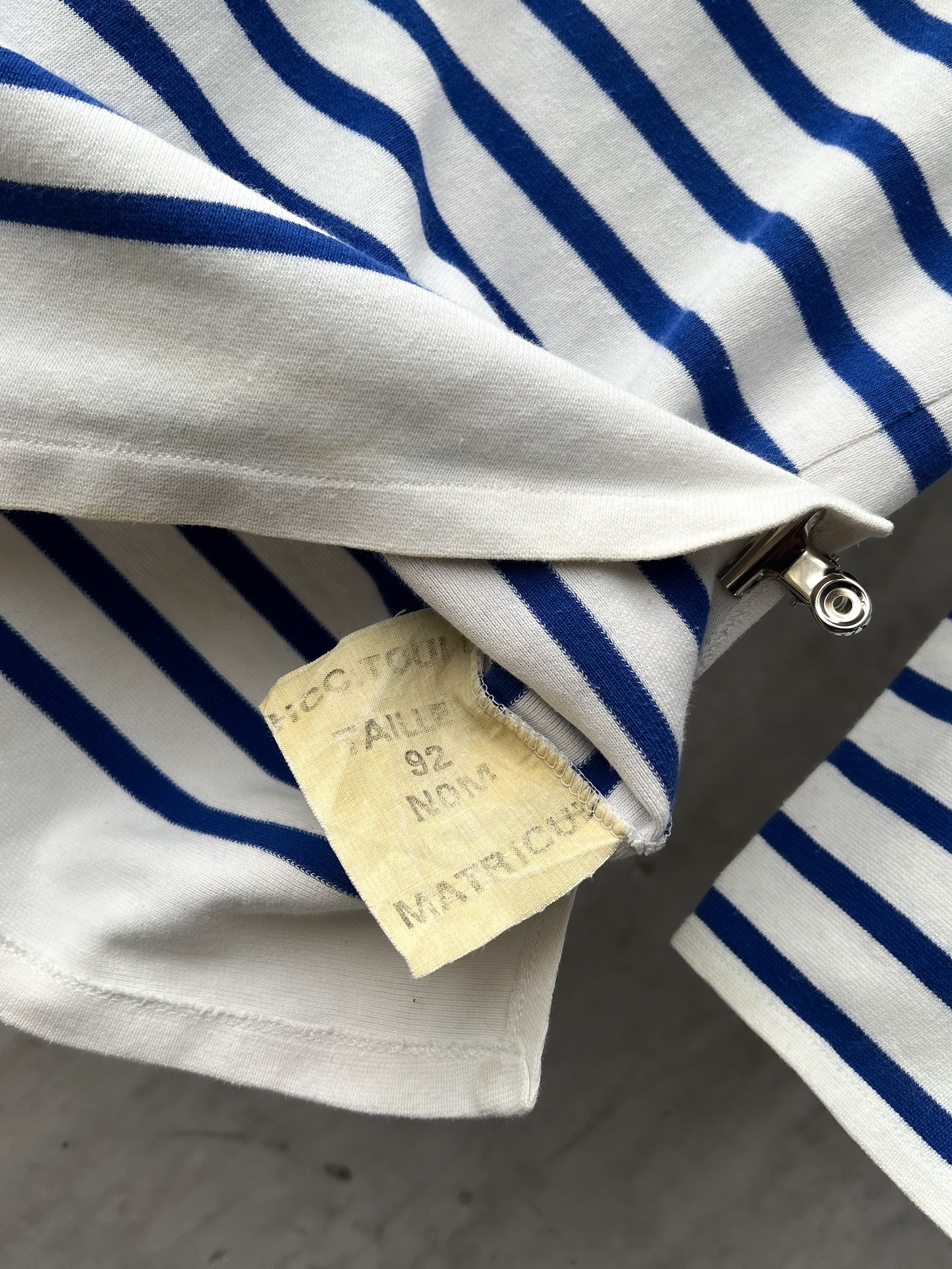 1970's French Marine Nationale Breton Striped Shirt [M]