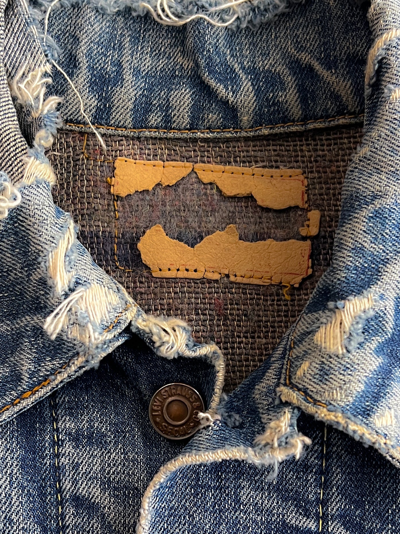 60's/70's Levi's Big E Blanket Denim Vest [S]