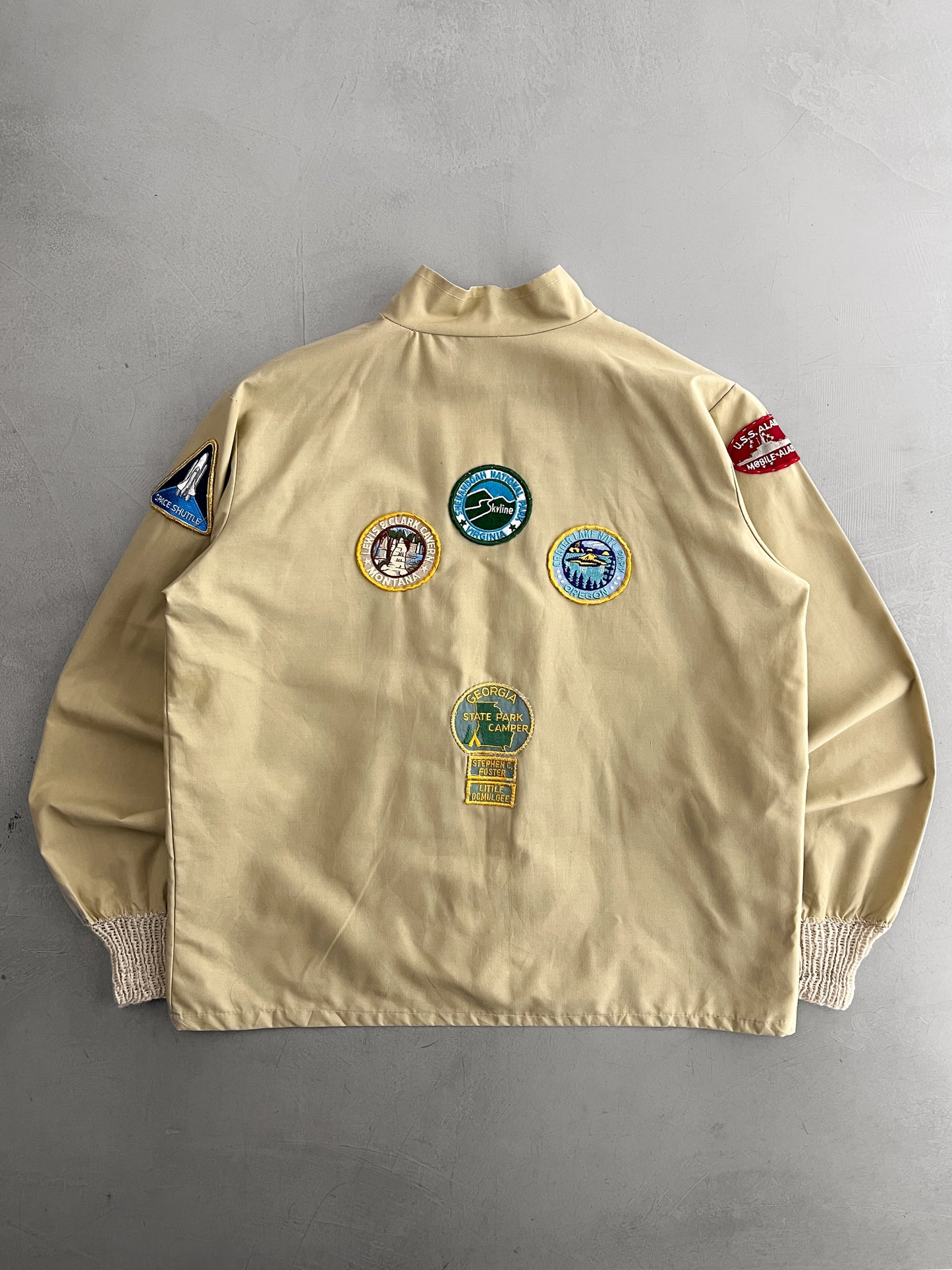 1970's Patched Cotton Jacket [M/L]