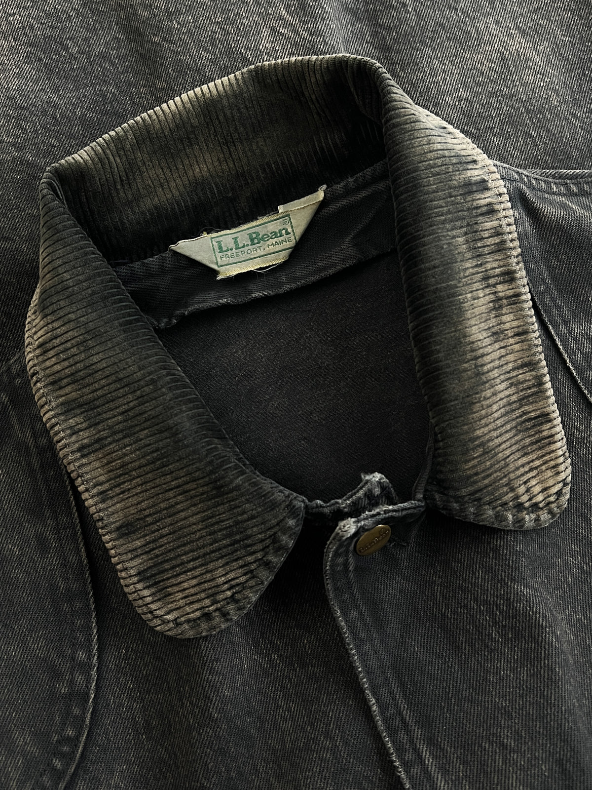 Over Dyed L.L Bean Barn Coat w Leopard Cuff Detailing [XL]